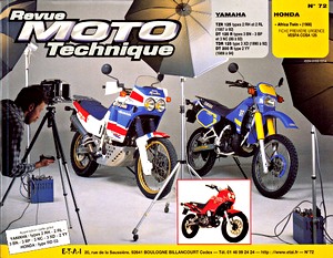 Boek: Yamaha DT 125 R, DT 200 R, TDR 125, TZR 125 (1987-1994) / Honda XRV 650 Africa Twin (1988-1989) - Revue Moto Technique (RMT 72)