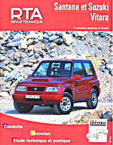 Book: Suzuki / Santana Vitara - 4 cylindres essence et Diesel (1990-1997) - Revue Technique Automobile (RTA 553.3)