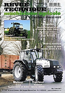 Livre : Valmet série 8000 - moteurs Sisu 620 / 634 - Revue Technique Machinisme Agricole (RTMA 125)