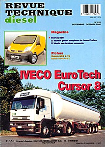 Livre : Iveco EuroTech - moteurs Cursor 8 - Euro 3 (depuis 1998) - Revue Technique Diesel (RTD 225)