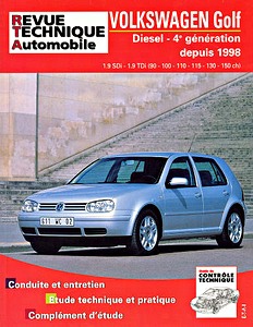 Boek: [RTA 622.2] VW Golf IV Diesel SDi et TDi (1/98-03)