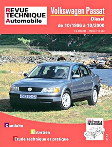 Livre: Volkswagen Passat - Diesel 1.9 TDi 90, 110 et 115 ch (10/1996-10/2000) - Revue Technique Automobile (RTA 625)