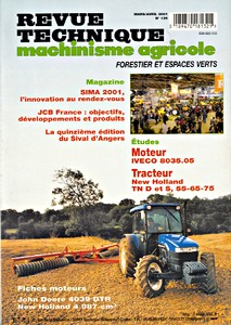 Livre : New Holland TN 55, TN 65, TN 75 - D et S - moteur Iveco 8035.05 - Revue Technique Machinisme Agricole (RTMA 135)
