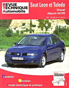 Livre: Seat Leon et Toledo - Diesel SDi / TDi - 80 et 110 ch (4/1999-2005) - Revue Technique Automobile (RTA 640)