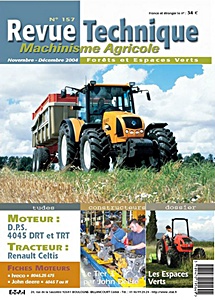 Boek: Renault Celtis 426, 436, 446 et 456 - moteurs DPS 4045 DRT et TRT - Revue Technique Machinisme Agricole (RTMA 157)