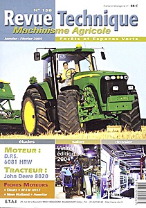 Boek: John Deere série 8020 : 8120, 8220, 8320, 8420, 8520 (depuis 2001) - moteurs DPS 6081 HRW - Revue Technique Machinisme Agricole (RTMA 158)