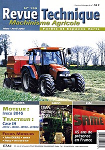 Boek: Case IH JX 70 U, JX 80 U, JX 90 U et JX 100 U - moteur Iveco 4 cylindres série 8045 - Revue Technique Machinisme Agricole (RTMA 159)