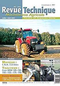 Livre : Case MXM 120, MXM 130, MXM 140, MXM 155, MXM 175, MXM 190 - moteur CNH 7.5 litres - Revue Technique Machinisme Agricole (RTMA 161)