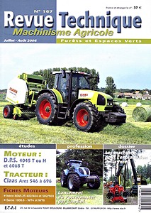 Boek: Claas Ares 546, 556, 566, 616, 656, 696 - moteurs DPS 4045 T/H et 6068 T - Revue Technique Machinisme Agricole (RTMA 167)