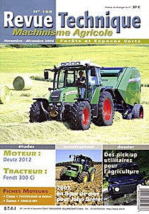 Boek: Fendt série 300 Ci : 307 C, 307 CA, 308 C, 308 CA, 309 C, 309 CA - moteur Deutz 2012 - Revue Technique Machinisme Agricole (RTMA 169)