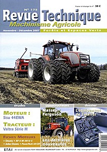 Livre : Valtra série M : M 120, M 120e, M130, M 150 - moteur Sisu 44 EWA - Revue Technique Machinisme Agricole (RTMA 175)