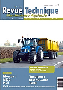 Livre : New Holland série T 5000 : T 5030, T 5040, T 5050, T 5060 - moteur Iveco F4CE - Revue Technique Machinisme Agricole (RTMA 181)