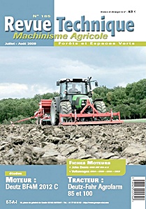 Livre : Deutz Fahr Agrofarm 85 et 100 - moteur Deutz BF4M 2012 C - Revue Technique Machinisme Agricole (RTMA 185)