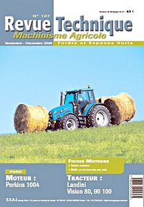 Boek: Landini Vision 80, 90, 100 - moteur Perkins 1004 - Revue Technique Machinisme Agricole (RTMA 187)