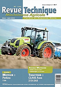 Livre : Claas Axos 310, 320, 330, 340 - moteur Perkins 1104 - Revue Technique Machinisme Agricole (RTMA 189)