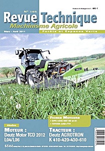 Boek: Deutz Agrotron K410, K420, K430, K610 - moteur Deutz TCD 2012 L04 / L06 - Revue Technique Machinisme Agricole (RTMA 195)