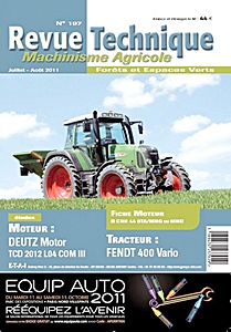 Boek: Fendt 400 Vario - 411, 412, 413, 414, 415 - moteur Deutz TCD 2012 L04 COM III - Revue Technique Machinisme Agricole (RTMA 197)