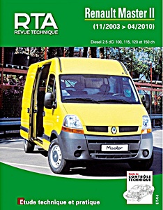 Livre: Renault Master II - Diesel 2.5 dCi (100, 115, 120 et 150 ch) (11/2003 - 04/2010) - Revue Technique Automobile (RTA B760.5)