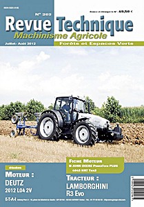 Livre : Lamborghini R3 Evo 85, 100, 110 - moteur Deutz 2012 L04 2V - Revue Technique Machinisme Agricole (RTMA 203)