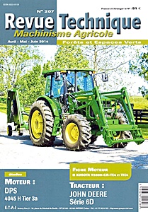 Livre : John Deere série 6D : 6100 D, 6110 D, 6115 D, 6125 D, 6130 D et 6140 D - Moteurs DPS 4045 H Tier 3a - Revue Technique Machinisme Agricole (RTMA 207)