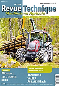 Boek: Valtra A83 et A93 HiTech - Moteur Sisu Power 33 CTA - Revue Technique Machinisme Agricole (RTMA 208)