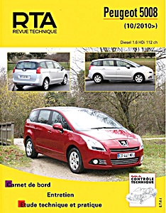 Livre: [RTA B770.5] Peugeot 5008 - Diesel 1.6 HDi (10/10->)