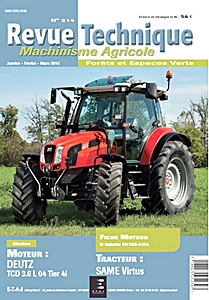 Livre : Same Virtus - moteur Deutz TCD 3.6 L 04 Tier 4i - Revue Technique Machinisme Agricole (RTMA 214)