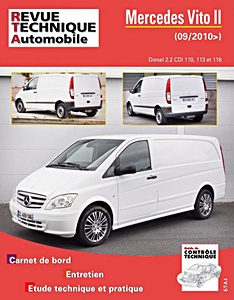 Livre: Mercedes-Benz Vito II (W639) - Diesel 2.2 CDI - 110 CDI, 113 CDI, 116 CDI (09/2010-06/2015) - Revue Technique Automobile (RTA B779.5)