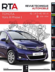 Livre : [RTA802] Toyota Yaris III Ph 1 - 1.4 D4-D (2011-2014)