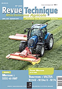 Livre : Valtra N134, N154E et 174 - moteur Sisu 49 AWF - Revue Technique Machinisme Agricole (RTMA 220)