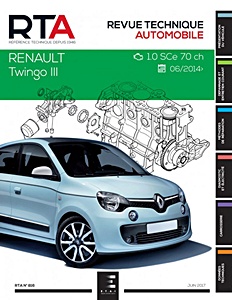 Książka: Renault Twingo III - essence 1.0 SCe (71 ch) (depuis 06/2014) - Revue Technique Automobile (RTA 816)