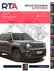 Livre : Jeep Renegade - Diesel 2.0 JTD (120 et 140 ch) (depuis 09/2014) - Revue Technique Automobile (RTA HS24)