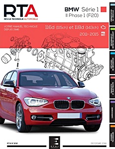 BMW Série 1 II - Phase 1 (F20) - 116d (115 ch) et 118d (143 ch) (08/2011-06/2015)