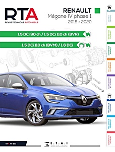 Boek: Renault Mégane IV - Phase 1 - 1.5 dCi et 1.6 dCi (2015-2020) - Revue Technique Automobile (RTA 851)