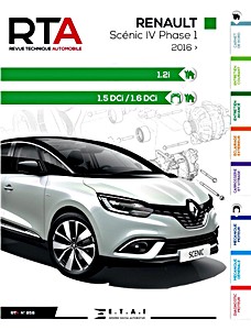 Boek: Renault Scenic IV - Phase 1 - 1.2i essence / 1.5 dCi et 1.6 dCi Diesel (depuis 2016) - Revue Technique Automobile (RTA 858)