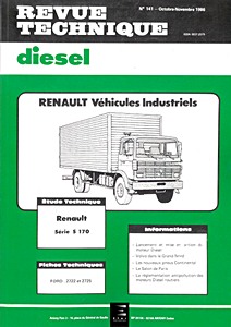 Livre : Renault Midliner Série S 170 - Revue Technique Diesel (RTD 141)