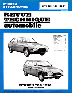 Livre: Citroën GS 1220 (1973-1979) - Revue Technique Automobile (RTA 325)