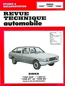 Livre : Simca 1307, 1308, 1309 (1976-1979) - Revue Technique Automobile (RTA 355)