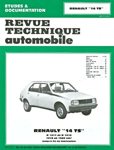 Buch: Renault 14 TS (1976-1983) - Revue Technique Automobile (RTA 394.2)