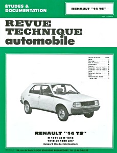 Book: Renault 14 TS (1976-1983) - Revue Technique Automobile (RTA 394.2)