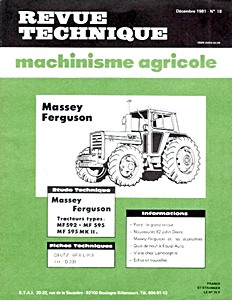 Livre : Massey-Ferguson 592, 595, 595 Mk II - Revue Technique Machinisme Agricole (RTMA 18)