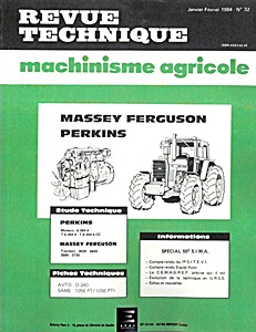 Boek: Massey-Ferguson 2620, 2640, 2680 et 2720 - moteurs Perkins 6.354.4, T 6.354.4 et T 6.354.4 CC - Revue Technique Machinisme Agricole (RTMA 32)