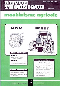 Couverture du livre : Fendt Farmer 303, 304, 306, 308 et 309 LS et LSA (jusqu'en 1985) - moteurs MWM D226-3.2, (T)D226.4.2 et D227.4.2 | Revue Technique Machinisme Agricole (RTMA 44)