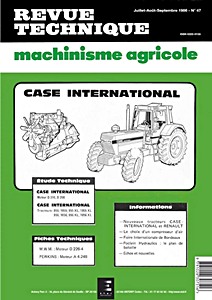 Livre: Case International 955, 955 XL, 956, 956 XL, 1055, 1055 XL, 1056, 1056 XL - Revue Technique Machinisme Agricole (RTMA 47)
