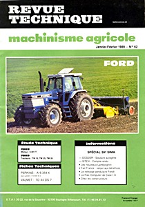 Livre : Ford TW 15, TW 25 et TW 35 - moteur Ford 6.401 T - Revue Technique Machinisme Agricole (RTMA 62)
