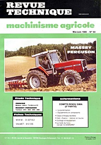 Boek: Massey-Ferguson 3610, 3630, 3650 et 3680 - moteurs Perkins 6.354.4, T 6.354.4 et T 6.354.4 CC - Revue Technique Machinisme Agricole (RTMA 64)