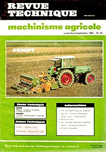 Boek: Fendt Farmer 310 LS / LSA, 311 LS / LSA et 312 LSA (depuis 1984) - moteurs MWM TD 226-4.2, TD 226 B-4, D 226-6.2 et D 226 B-6 - Revue Technique Machinisme Agricole (RTMA 65)