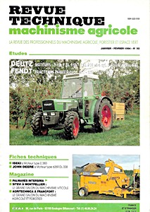 Couverture du livre : Fendt Farmer 240, 250, 260, 275 et 280 - moteurs Deutz F3L 912, F3L 913, F4L 912 et F4L 913 | Revue Technique Machinisme Agricole (RTMA 92)