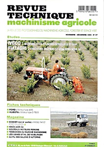Livre : FiatAgri tracteurs fruitiers et vignerons série 86 - moteurs Iveco 3 et 4 cylindres séries 8035 et 8045 - Revue Technique Machinisme Agricole (RTMA 97)