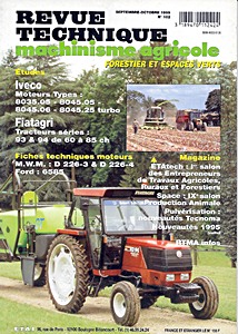 Livre : FiatAgri séries 93 et 94 - 60 à 85 ch - moteurs Iveco 8035.05, 8045.05, 8045.06 et 8045.25 Turbo - Revue Technique Machinisme Agricole (RTMA 102)